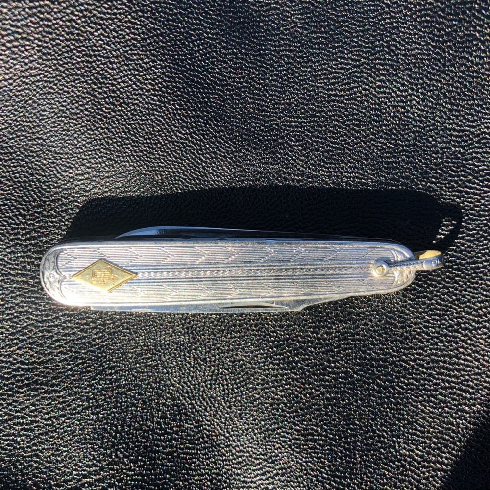 FOB antique platinum watch knife.